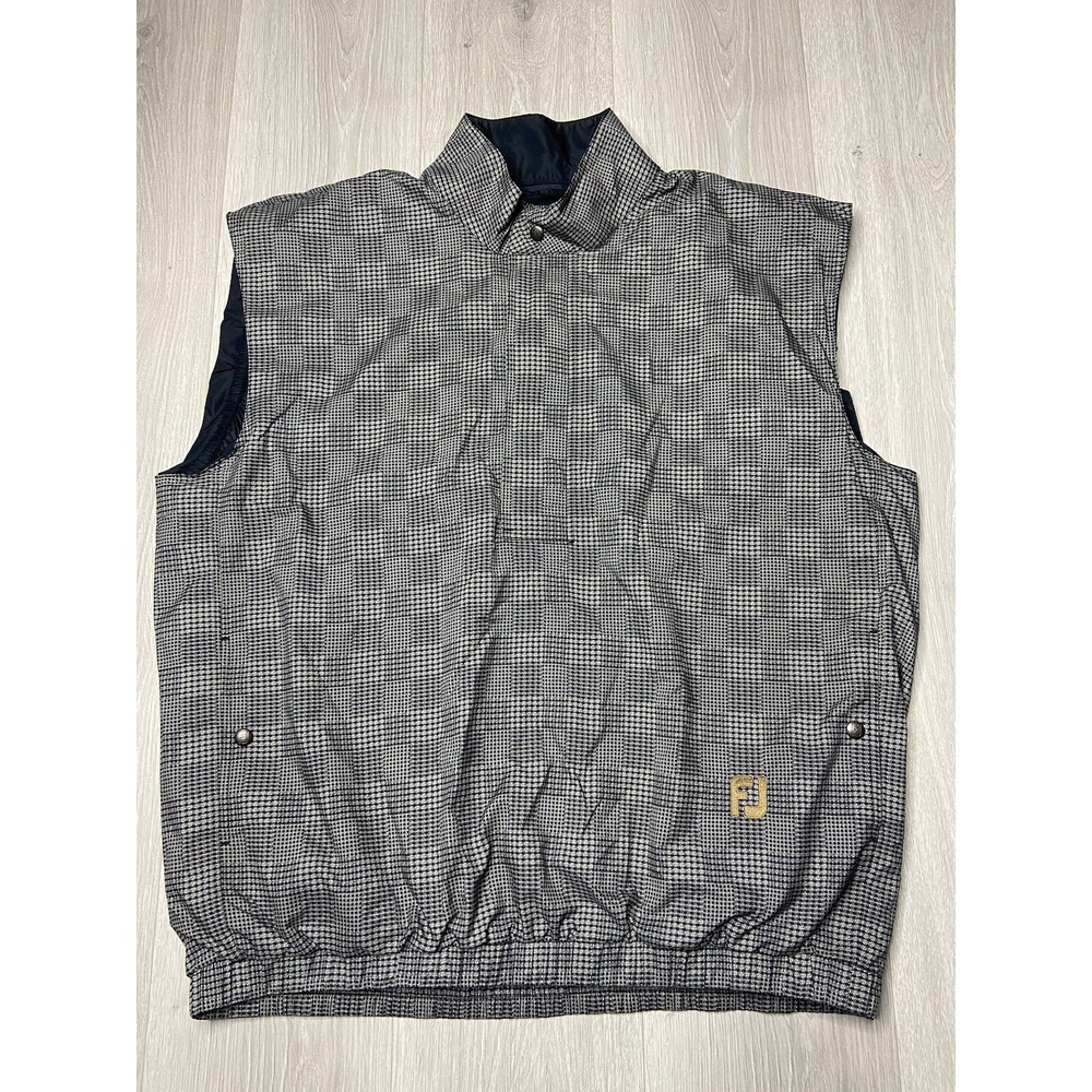 DryJoys FootJoy Golf Vest Mens Large 1/4 Zip Windbreaker Jacket Waterproof